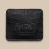 SAVRO Premium Leather Card Holder - Genuine Textured Leather Slim Wallet